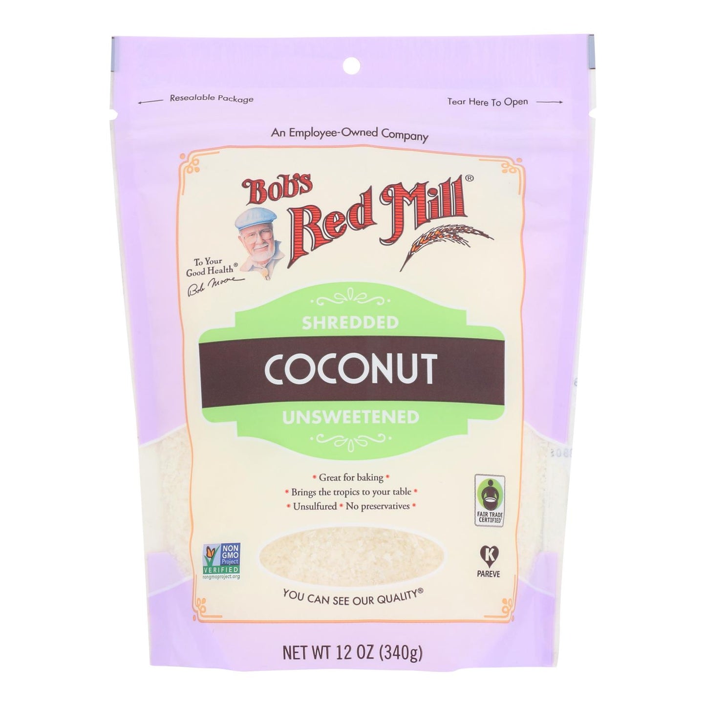 Bob's Red Mill - Coconut Shredded - Case of 4-12 Ounce