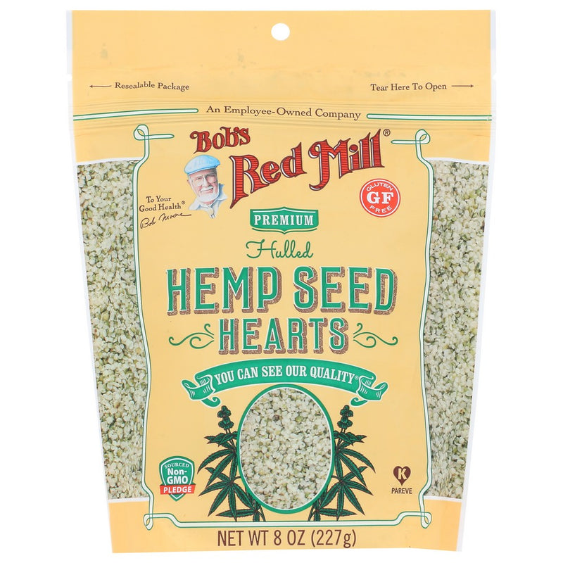 Bobs Red Mill Seeds Hmp Hrt - 8 Ounce, Case of 5