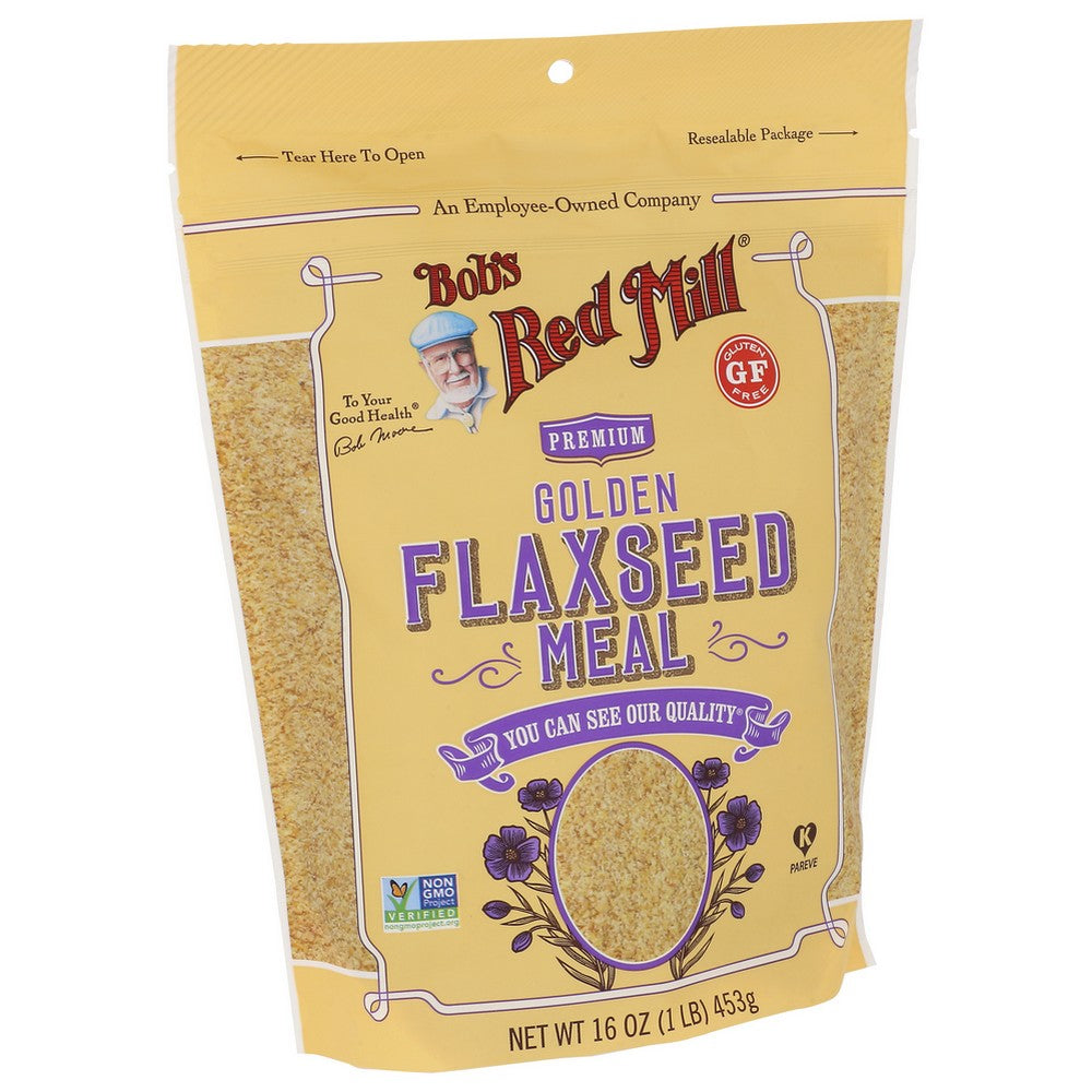 Bob's Red Mill 1236S164, Golden Flaxseed Meal Golden Flaxseed Meal 16 Ounce,  Case of 4