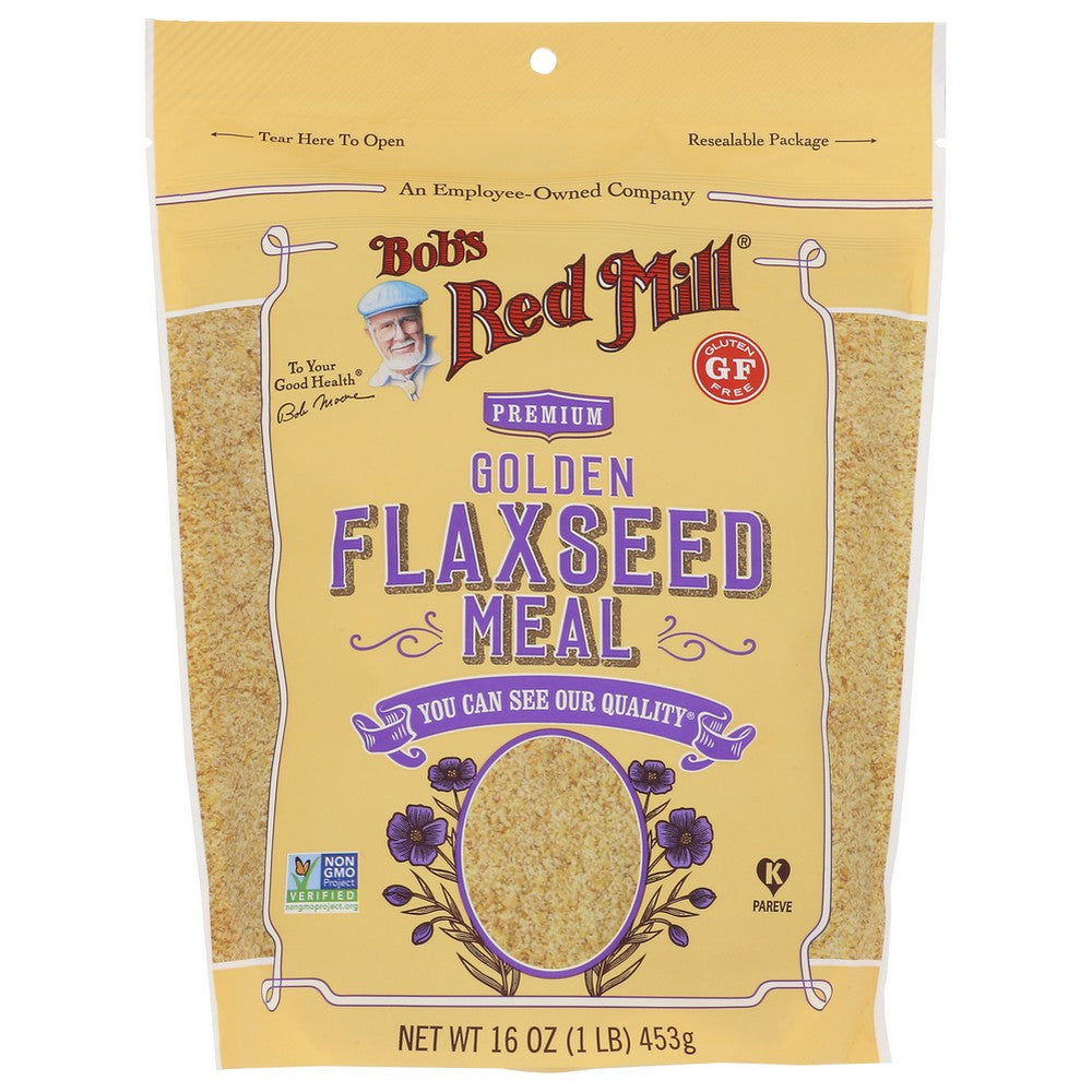 Bob's Red Mill 1236S164, Golden Flaxseed Meal Golden Flaxseed Meal 16 Ounce,  Case of 4