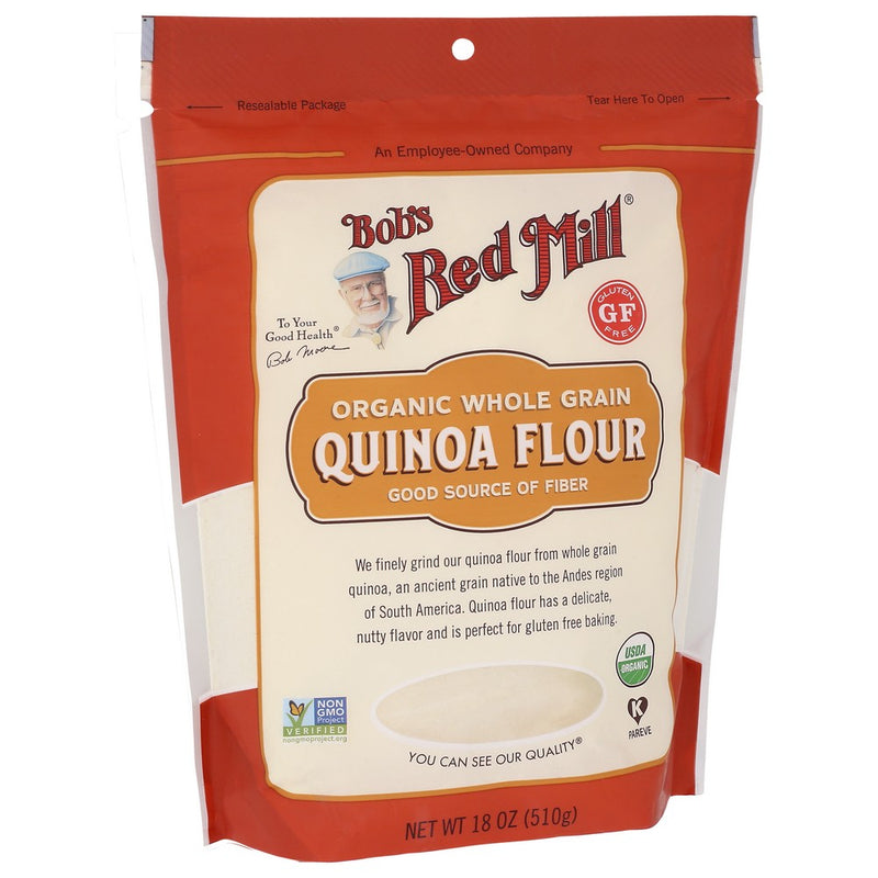 Bobs Red Mill Flour Quinoa Organic - 18 Ounce, Case of 4