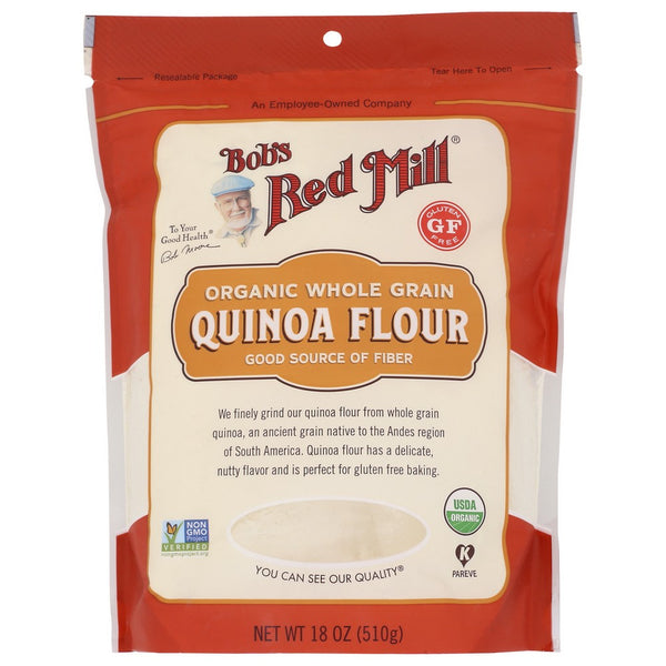 Bobs Red Mill Flour Quinoa Organic - 18 Ounce, Case of 4