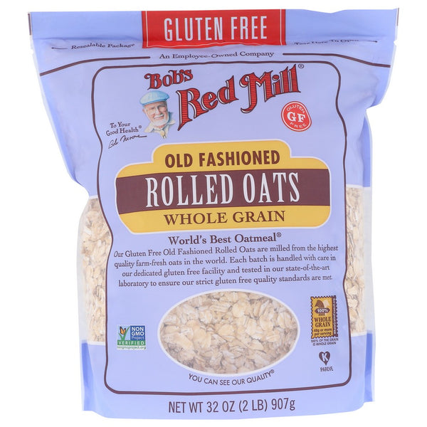 Bob's Red Mill 1982S324, Gluten Free, Old Fashioned Rolled Oats 32 Ounce,  Case of 4