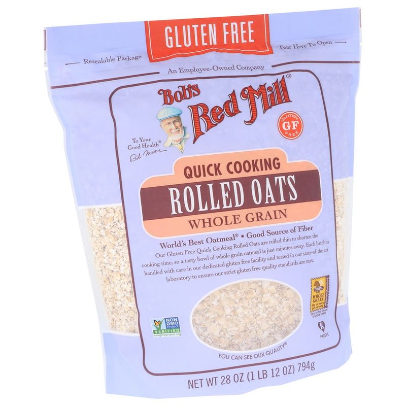 Bobs Red Mill Oats Rolled Qk Cook - 28 Ounce, Case of 4