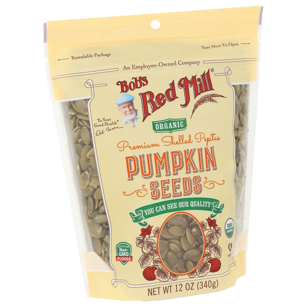 Bob's Red Mill 1446S124,  Organicanic Pumpkin Seeds 12 Ounce,  Case of 4