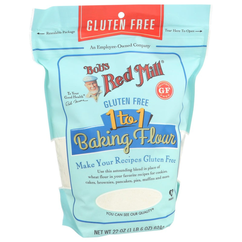 Bobs Red Mill Baking Flour 1-to 1 - 22 Ounce, Case of 4