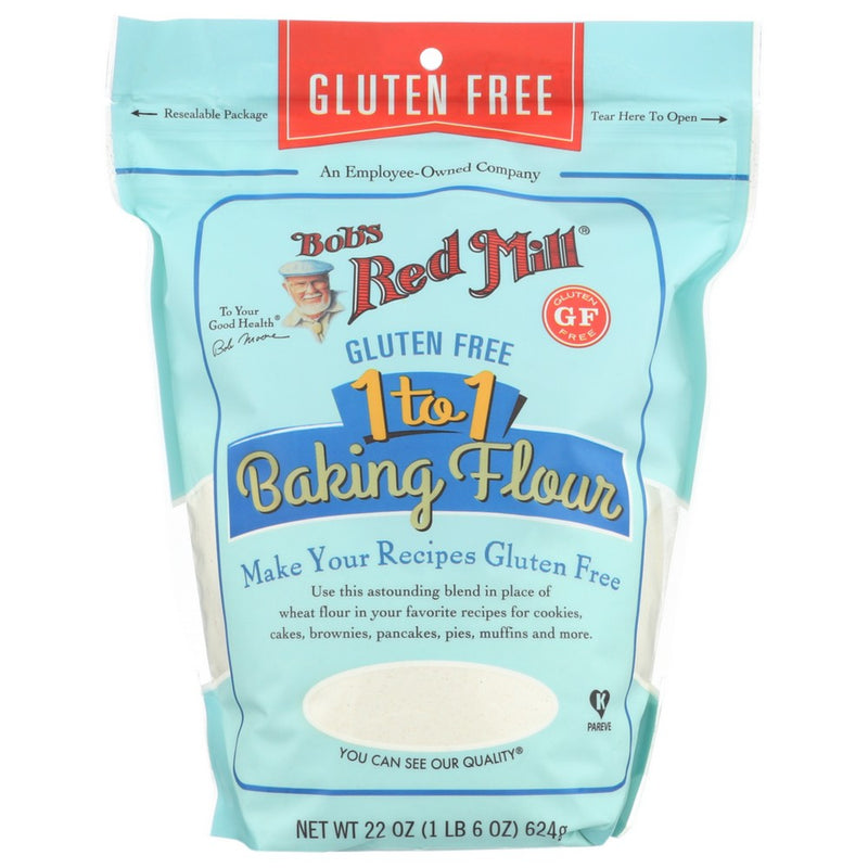 Bobs Red Mill Baking Flour 1-to 1 - 22 Ounce, Case of 4