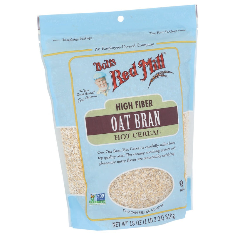 Bobs Red Mill Oat Bran - 18 Ounce, Case of 4