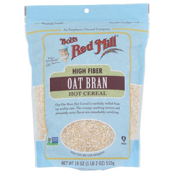 Bobs Red Mill Oat Bran - 18 Ounce, Case of 4