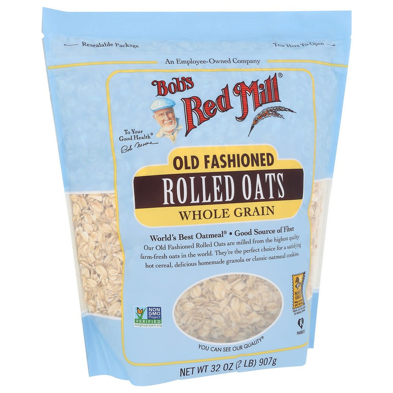 Bobs Red Mill Oats Rolled Regular Old Fshnd - 32 Ounce, Case of 4