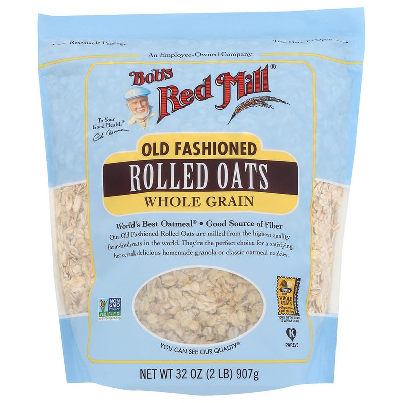 Bobs Red Mill Oats Rolled Regular Old Fshnd - 32 Ounce, Case of 4