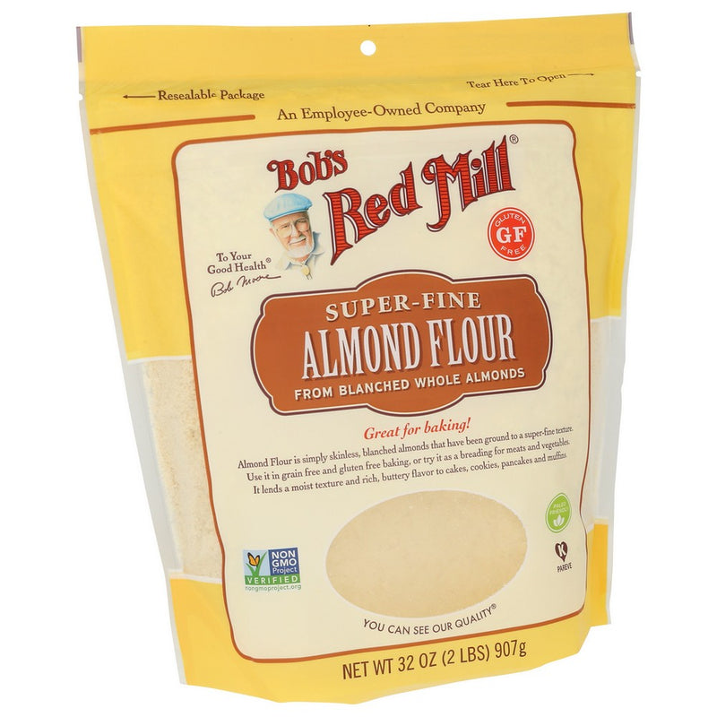 Bobs Red Mill Flour Almond - 32 Ounce, Case of 4