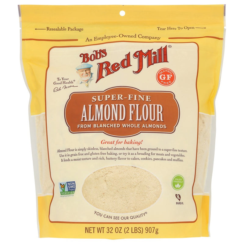 Bobs Red Mill Flour Almond - 32 Ounce, Case of 4