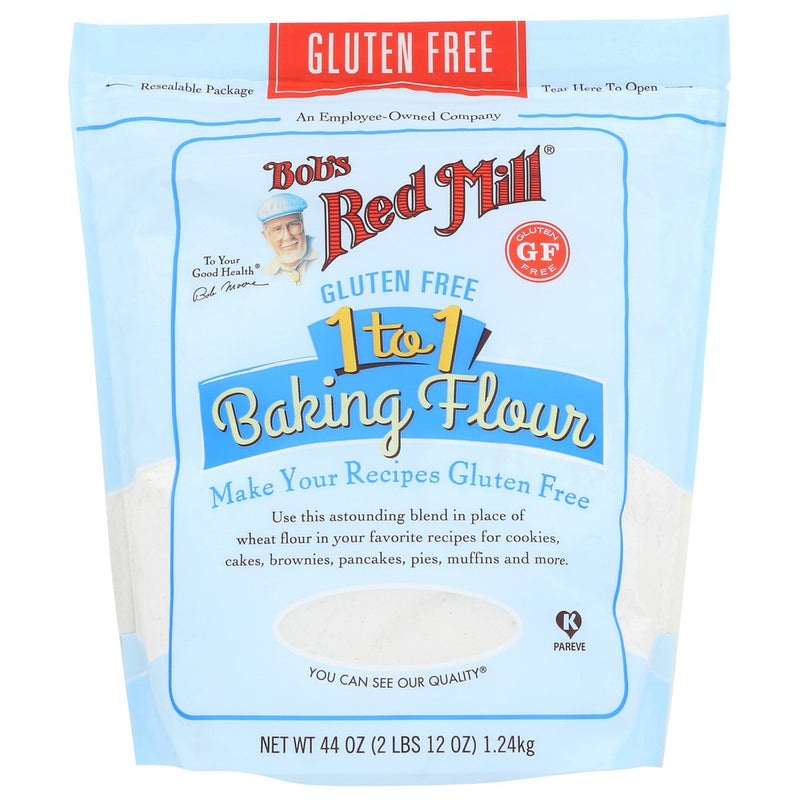 Bobs Red Mill Baking Flour 1-to-1 - 44 Ounce, Case of 4