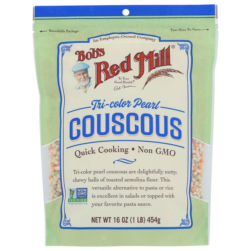 Bobs Red Mill Couscous Peral Tricolor - 16 Ounce, Case of 4