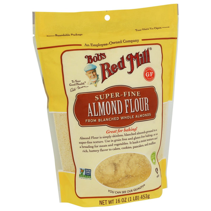 Bobs Red Mill Flour Almond - 16 Ounce, Case of 4