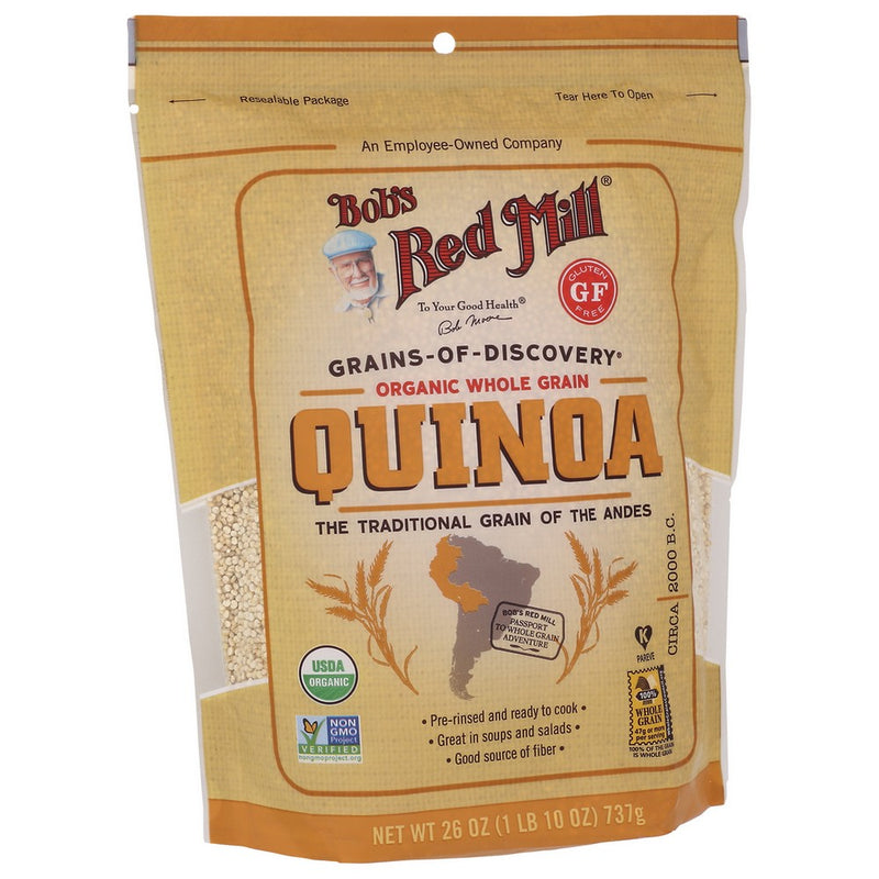 Bobs Red Mill Quinoa White Organic - 26 Ounce, Case of 4