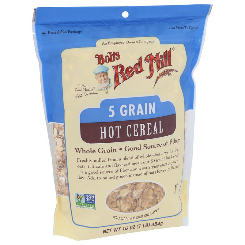 Bobs Red Mill Cereal 5 Grain Rolled Hot - 16 Ounce, Case of 4