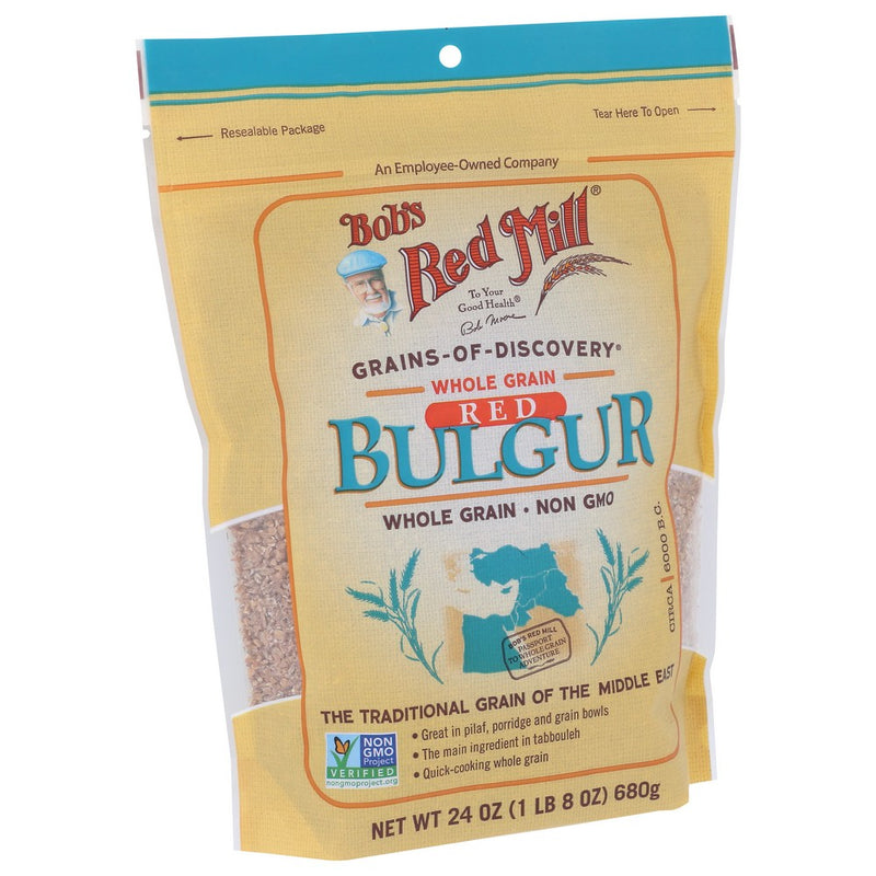 Bobs Red Mill Wheat Bulgar Red Hard - 24 Ounce, Case of 4