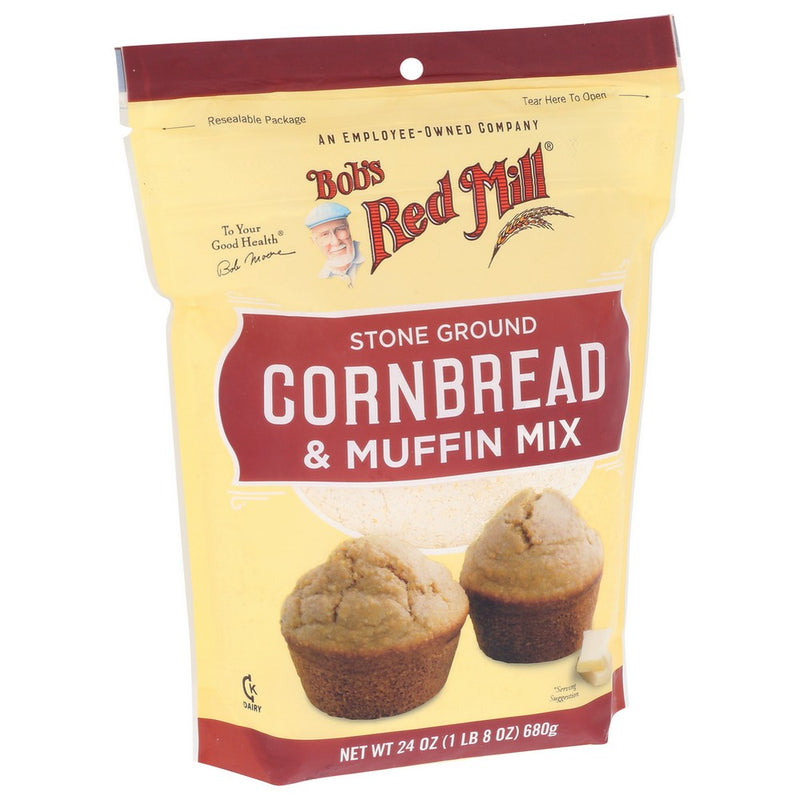 Bobs Red Mill Mix Cornmeal Muffin - 24 Ounce, Case of 4