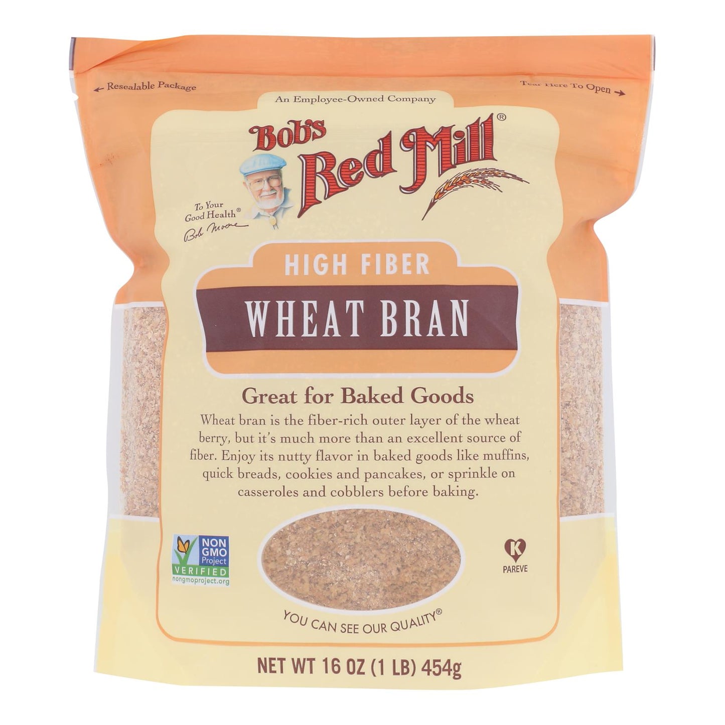 Bob's Red Mill - Wheat Bran - Case of 4-16 Ounce