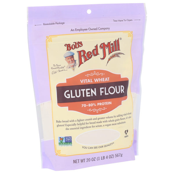 Bobs Red Mill Flour Wheat Gluten - 20 Ounce, Case of 4