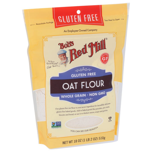 Bob's Red Mill 1984S184, Gluten Free Oat Flour Oat Flour 18 Ounce,  Case of 4