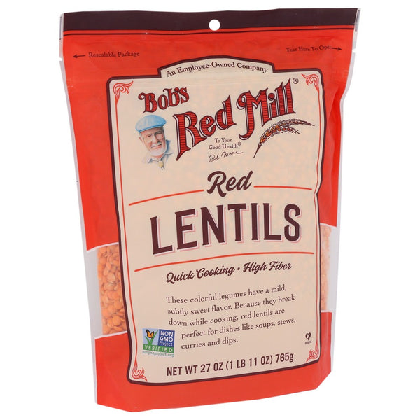 Bobs Red Mill Lentils Red - 27 Ounce, Case of 4