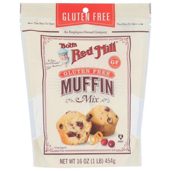 Bob's Red Mill 1608S164, Gluten Free Muffin Baking Mix 16 Ounce,  Case of 4