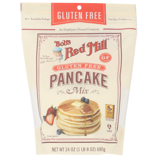 Bob's Red Mill 1610S244, Gluten Free Pancake Mix Pancake Mix 24 Ounce,  Case of 4