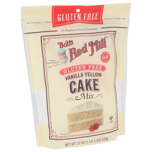 Bob's Red Mill 1614S194, Gluten Free Vanilla Cake Baking Mix 19 Ounce,  Case of 4