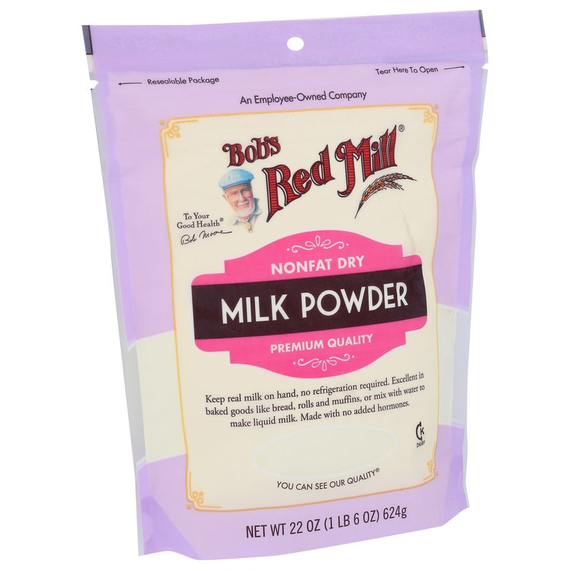 Bobs Red Mill Milk Powder Dry Non Fat - 22 Fluid Ounce, Case of 4