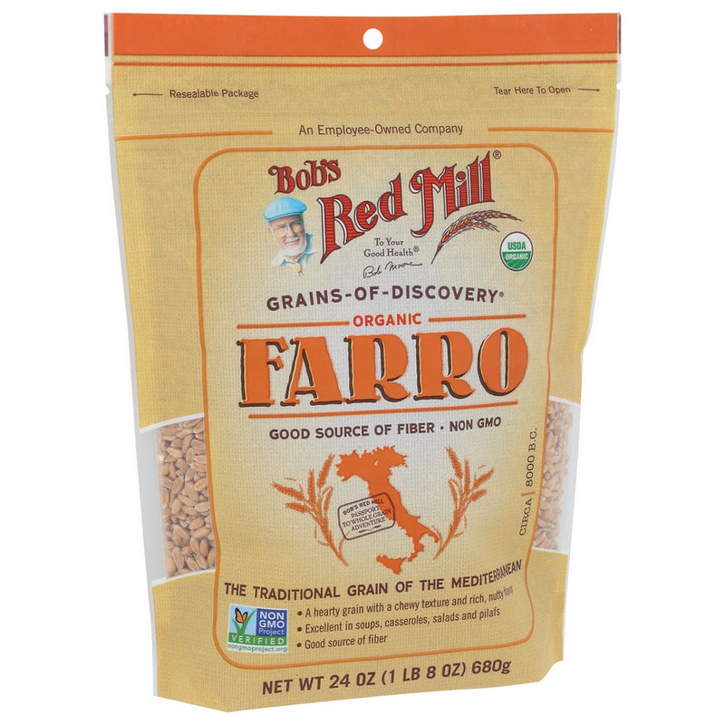 Bobs Red Mill Grain Farro - 24 Ounce, Case of 4