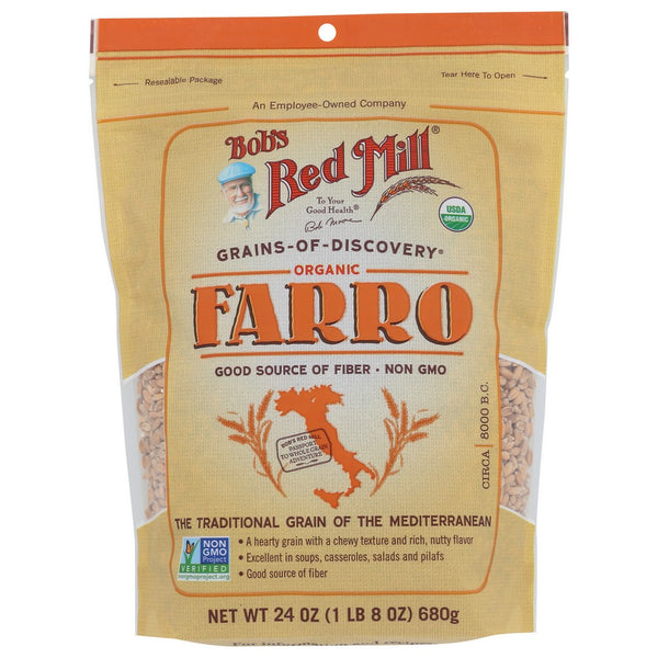 Bobs Red Mill Grain Farro - 24 Ounce, Case of 4