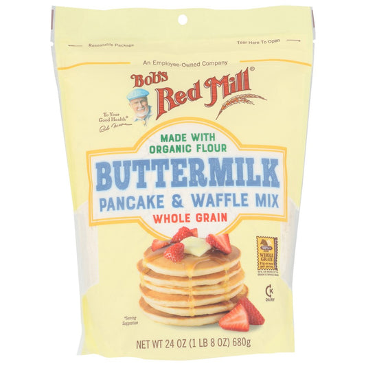 Bob's Red Mill 6170S244, Buttermilk Pancake & Waffle Mix Pancake & Waffle Mix 24 Ounce,  Case of 4