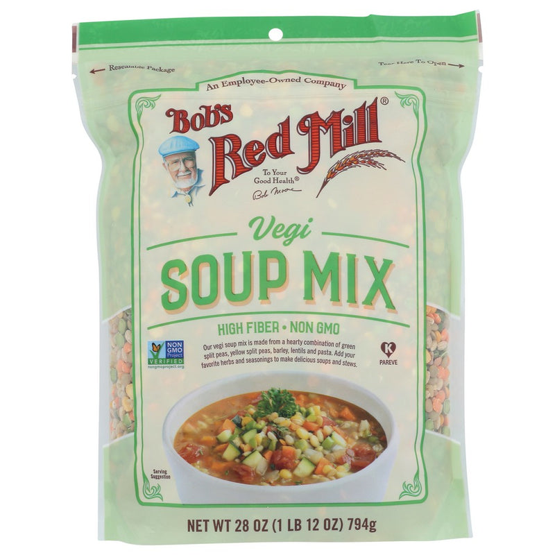 Bobs Red Mill Soup Mix Veggie - 28 Ounce, Case of 4