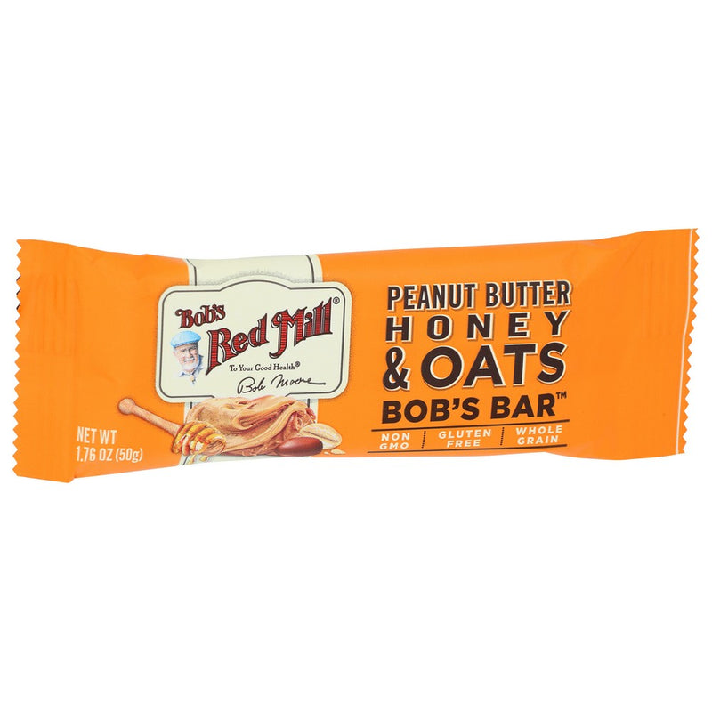 Bobs Red Mill Bar Oat Pnut Butter Honey - 2 Ounce, Case of 12