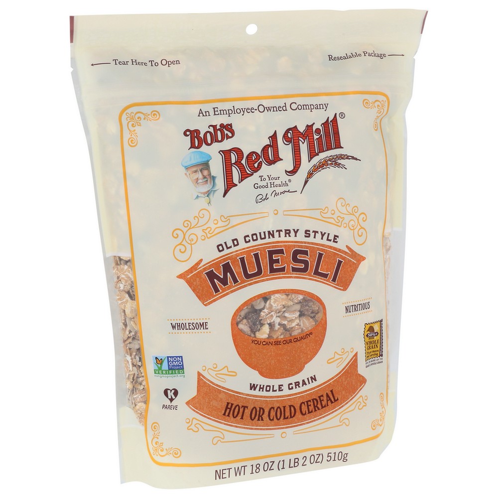 Bob's Red Mill® 1183S184, Bob’S Red Mill, Cereal, Old Country Style Muesli, 18 Oz. Bag,  Case of 4