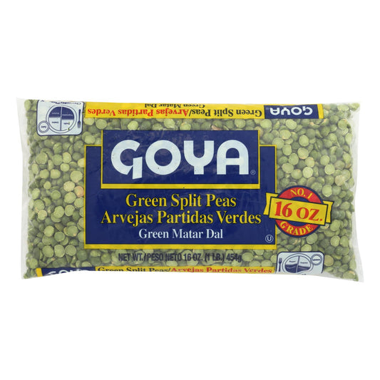 Goya - Peas Split Green - Case of 24-16 Ounce