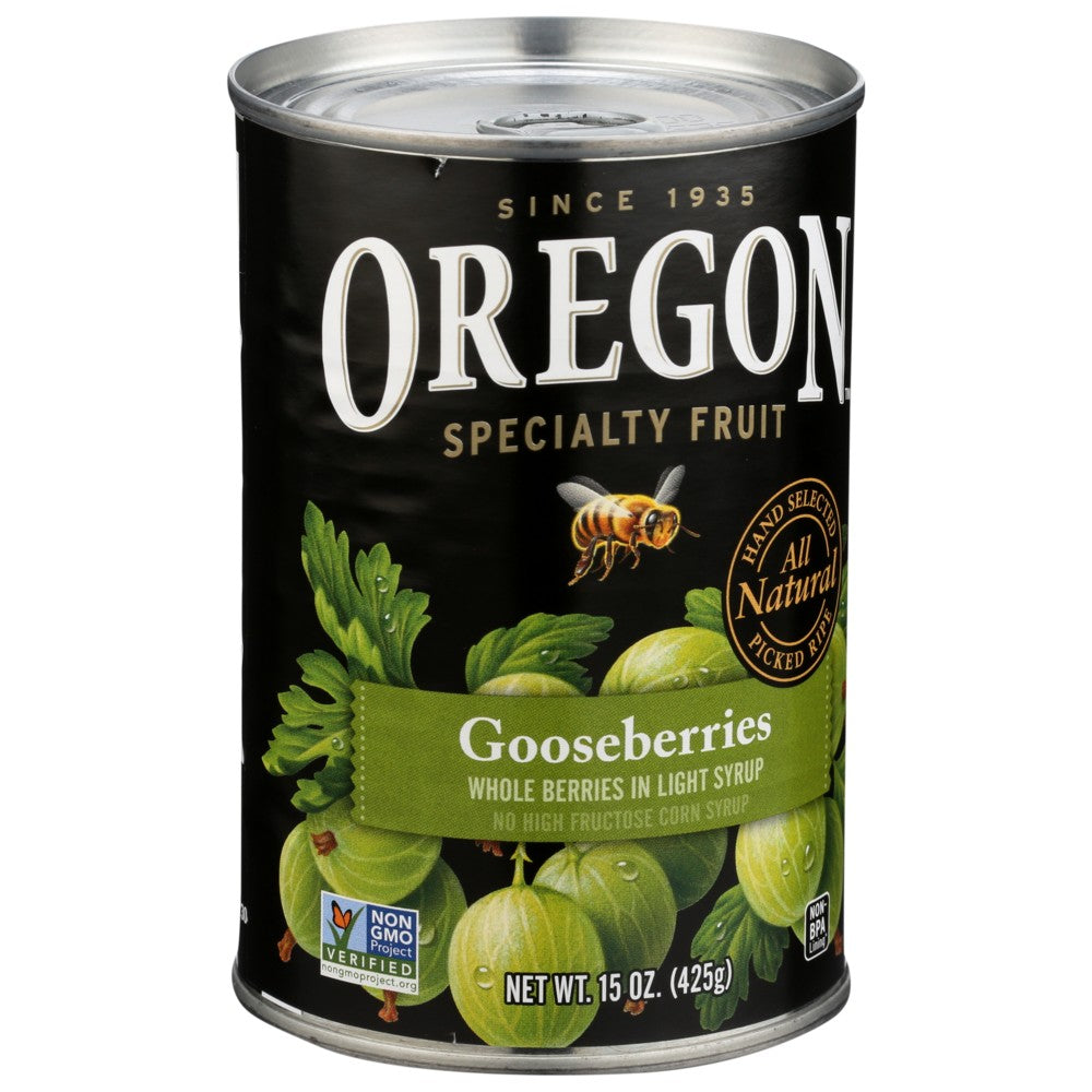 Oregon Specialty Fruit™ , Whole Berries In Light Syrup Gooseberries 15 Ounce,  Case of 8