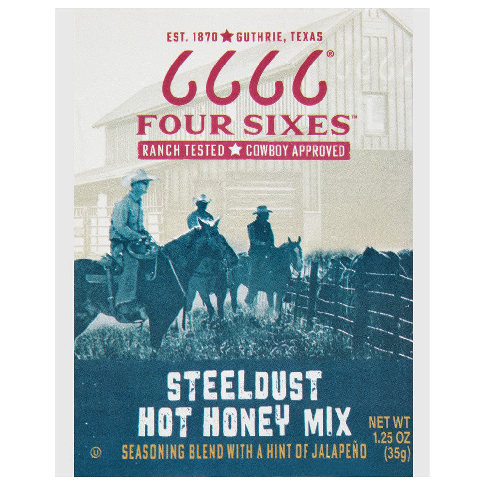 Four Sixes - Mix Steeldust Hot Honey - Case of 12-1.25 OZ