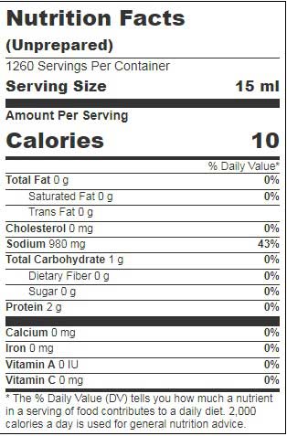 Kikkoman Gluten Free Non Gmo No Preservatives Added Tamari Soy Sauce Pail 5 Gallon - 1 Per Case