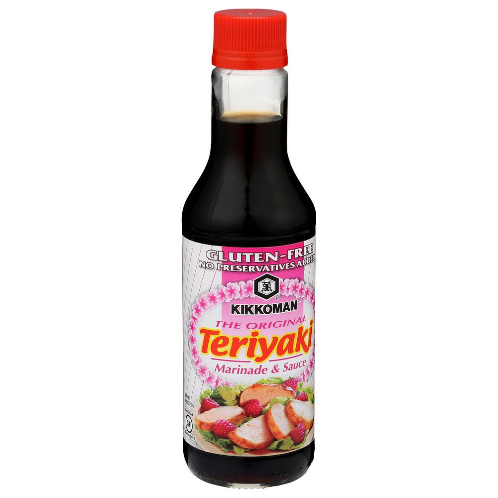 Kikkoman 01025,  12 10 Fl Oz Gluten-Free No Preservatives Added Teriyaki Sauce 10 Fluid Ounce,  Case of 12