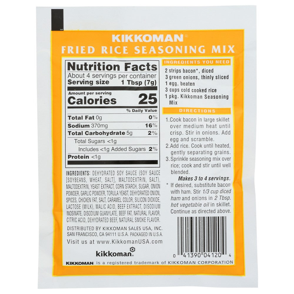 Kikkoman 04095,  12 1 Wt Oz Fried Rice Mix 1 Ounce,  Case of 12