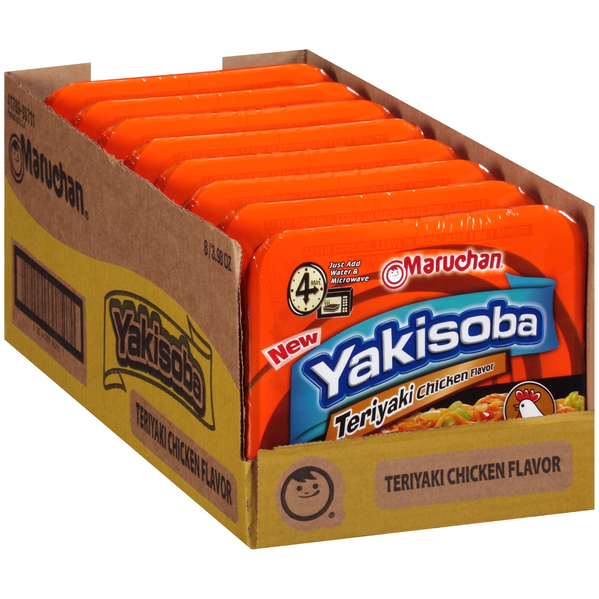Maruchan Yakisoba Teriyaki Chicken Flavor Noodles 3.9800 Ounce Size - 8 Per Case