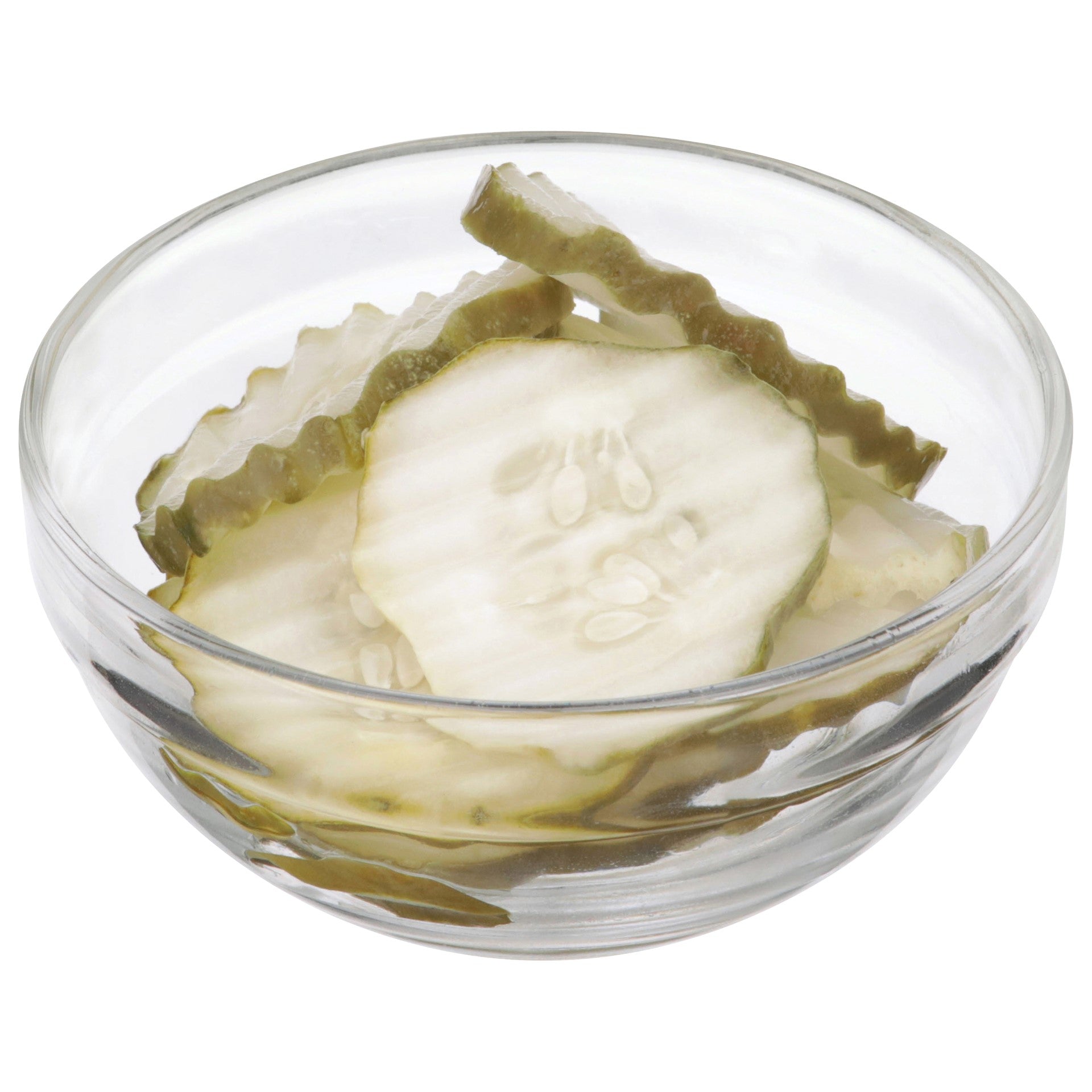 Bay Valley Gal Refrigerated Kosher Pickle Slices Crinkle Cut Case Of 5 Gallon - 1 Per