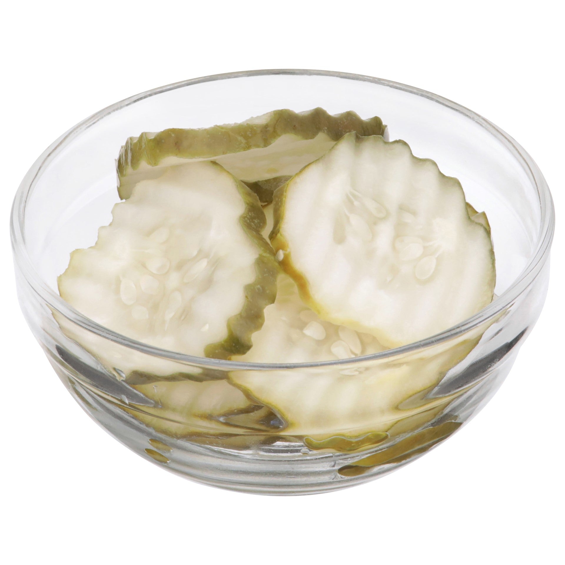 Bay Valley Gal Refrigerated Kosher Pickle Slices Crinkle Cut Case Of 5 Gallon - 1 Per