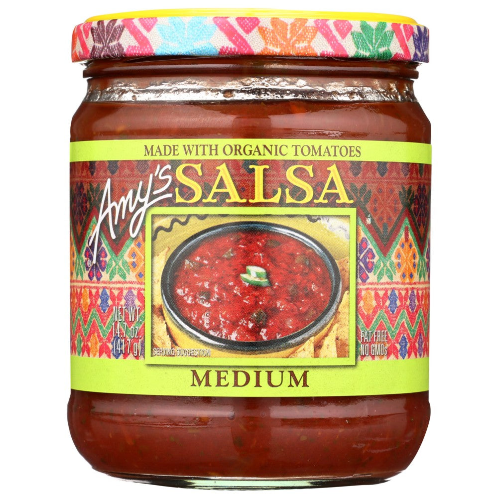 Amy's® 410, Amy's Medium Salsa, Made With Organicanic Tomatoes, 14.7 Oz.,  Case of 6