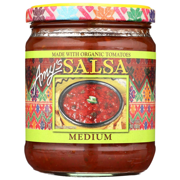 Amy's® 410, Amy's Medium Salsa, Made With Organicanic Tomatoes, 14.7 Oz.,  Case of 6