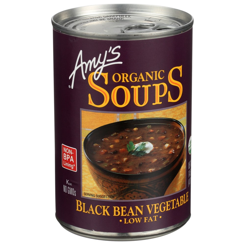 Amy's® 504, Amy’S Organicanic Black Bean Vegetable Soup,  Case of 12